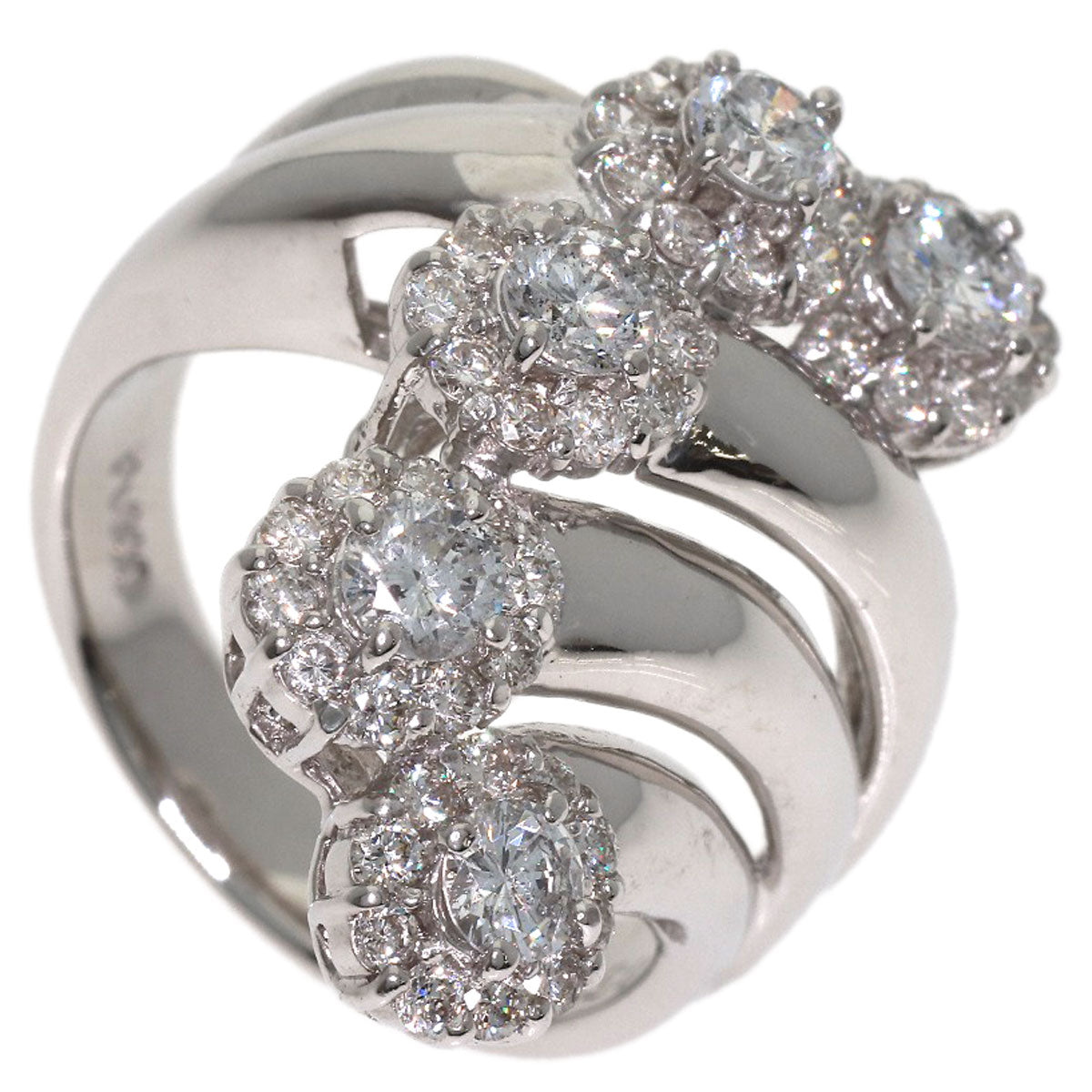 1.55ct Diamond Ring Platinum PT900 11.82g　Ladies