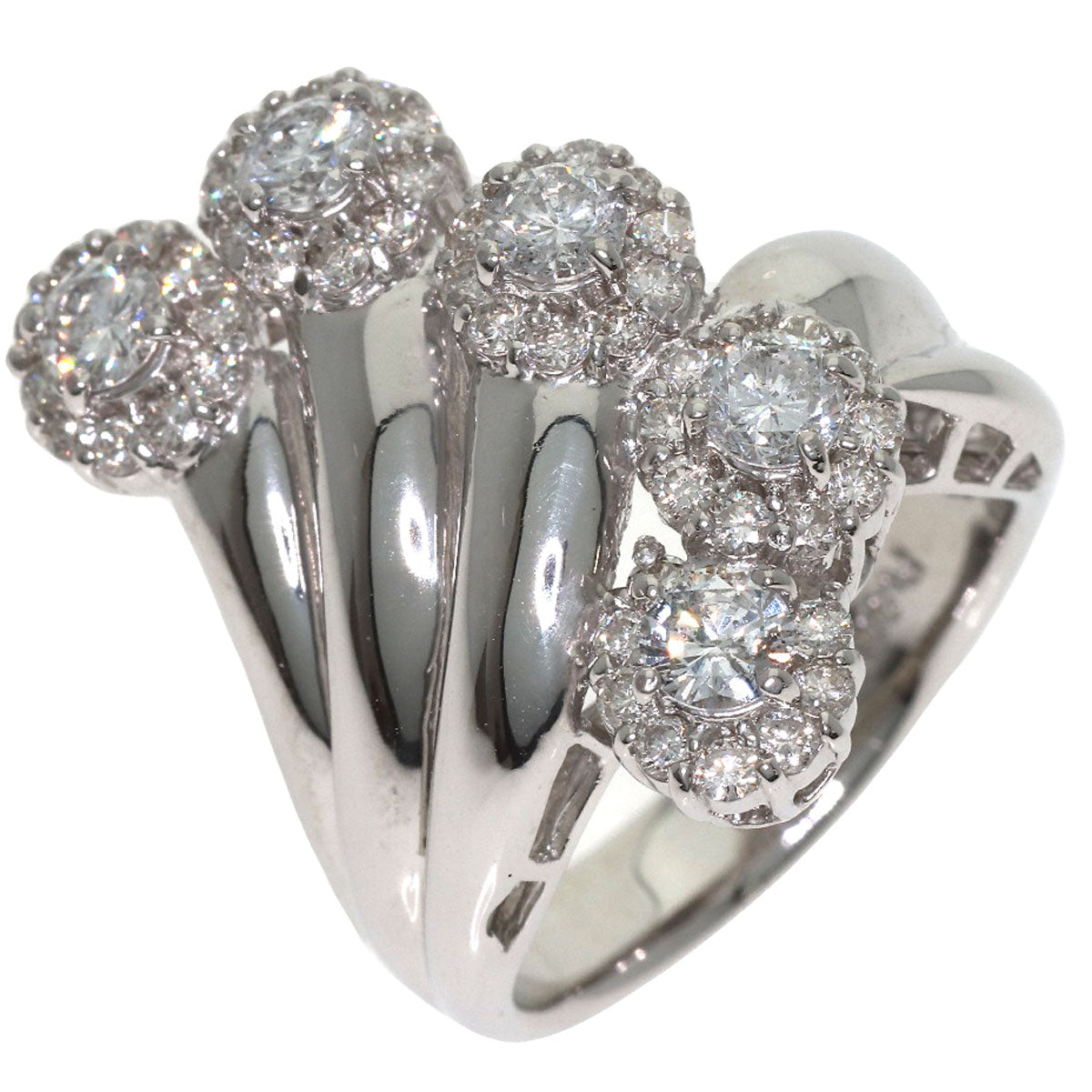 1.55ct Diamond Ring Platinum PT900 11.82g　Ladies