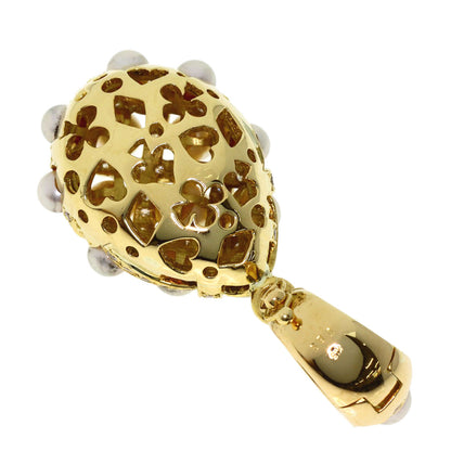 Baby Pearl Diamond Pendant top K18 Yellow Gold 12g　Ladies