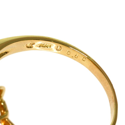 0.4ct Diamond Ring K18 Yellow Gold 5.74g　Ladies