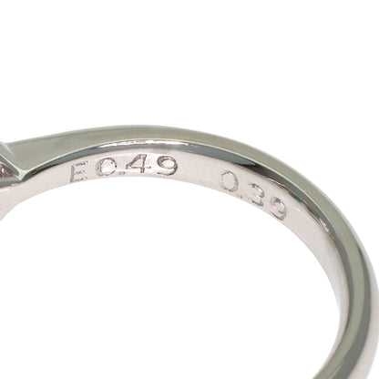 0.49ct Emerald Diamond Ring Platinum PT900 4.8g　Ladies