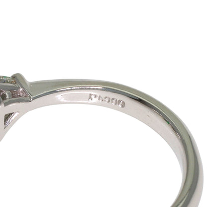 0.49ct Emerald Diamond Ring Platinum PT900 4.8g　Ladies
