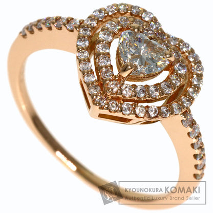 0.302ct Diamond H-SI-2 Ring K18 Pink Gold 3g　Ladies