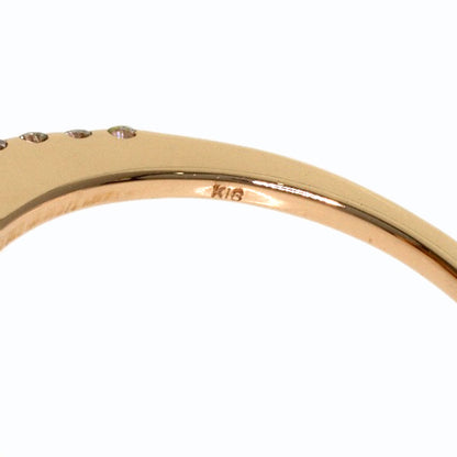 0.302ct Diamond H-SI-2 Ring K18 Pink Gold 3g　Ladies