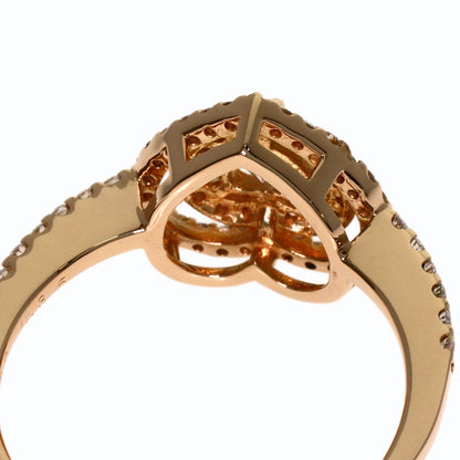 0.302ct Diamond H-SI-2 Ring K18 Pink Gold 3g　Ladies