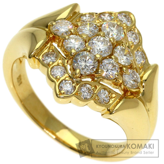 1.01ct Diamond Ring K18 Yellow Gold 6.9g　Ladies