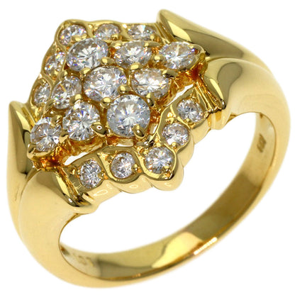 1.01ct Diamond Ring K18 Yellow Gold 6.9g　Ladies