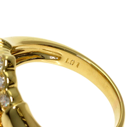 1.01ct Diamond Ring K18 Yellow Gold 6.9g　Ladies