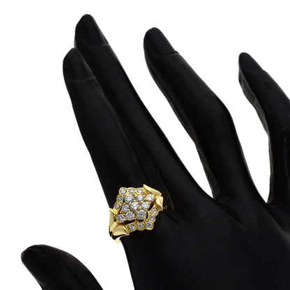 1.01ct Diamond Ring K18 Yellow Gold 6.9g　Ladies