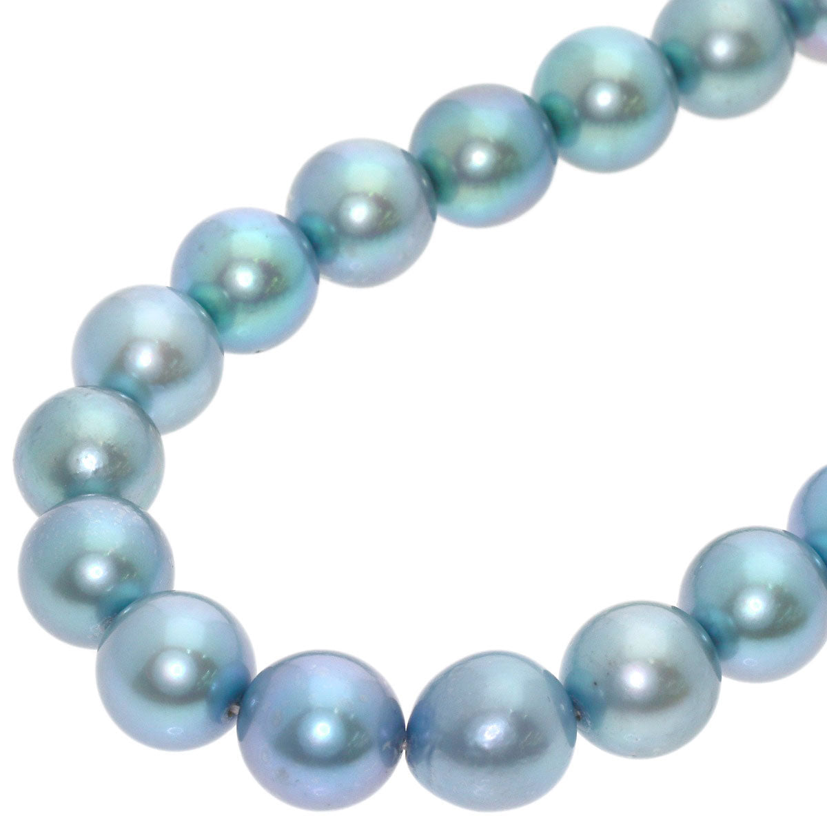 Colored Pearl Necklace Silver 58g　Ladies
