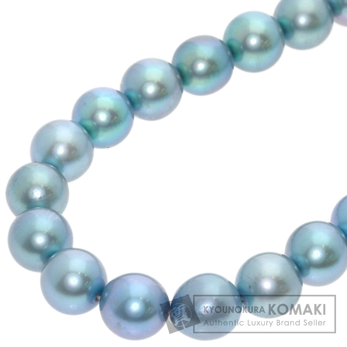 Colored Pearl Necklace Silver 58g　Ladies