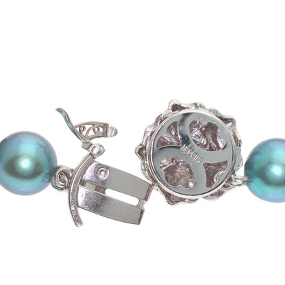 Colored Pearl Necklace Silver 58g　Ladies