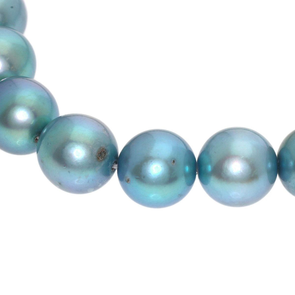 Colored Pearl Necklace Silver 58g　Ladies