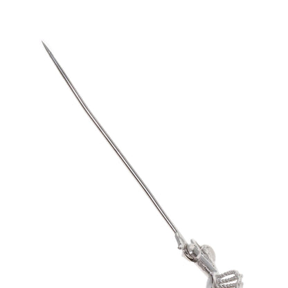 Leaf motif Akoya pearl Pendant top Silver 8g　Ladies