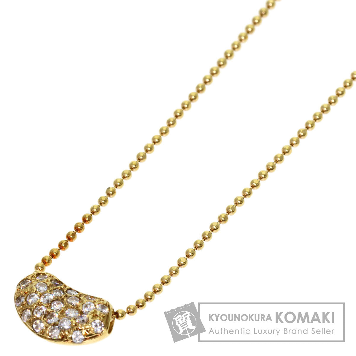 0.3ct Diamond Necklace K18 Yellow Gold 3.8g　Ladies