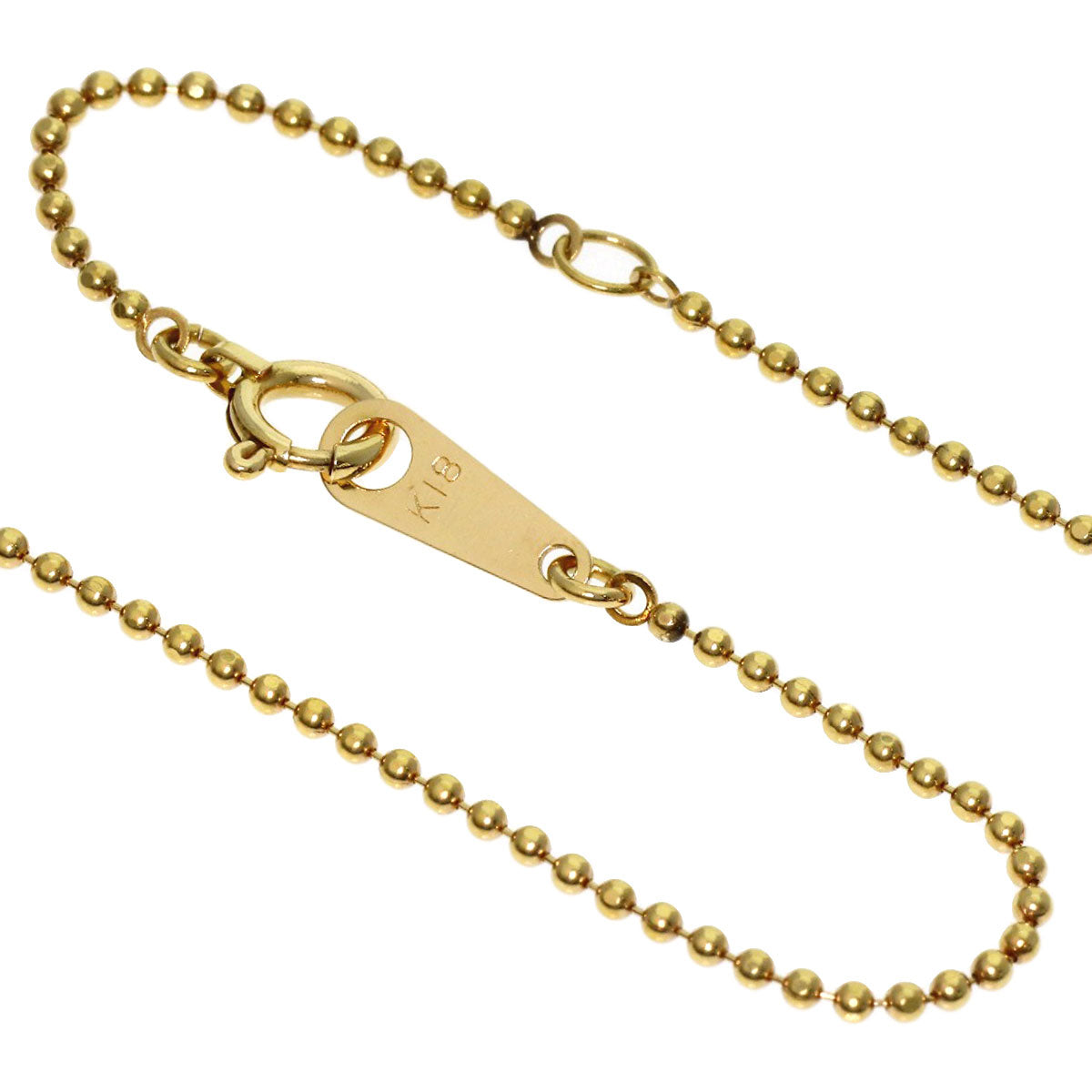 0.3ct Diamond Necklace K18 Yellow Gold 3.8g　Ladies