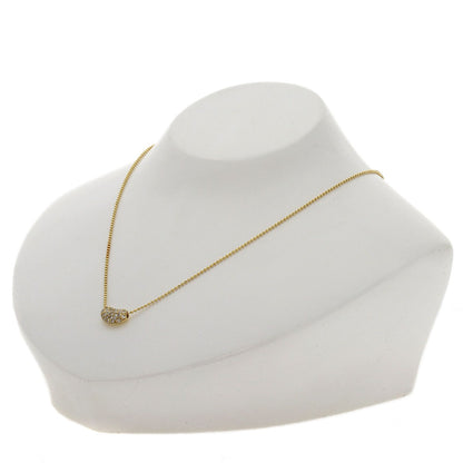 0.3ct Diamond Necklace K18 Yellow Gold 3.8g　Ladies