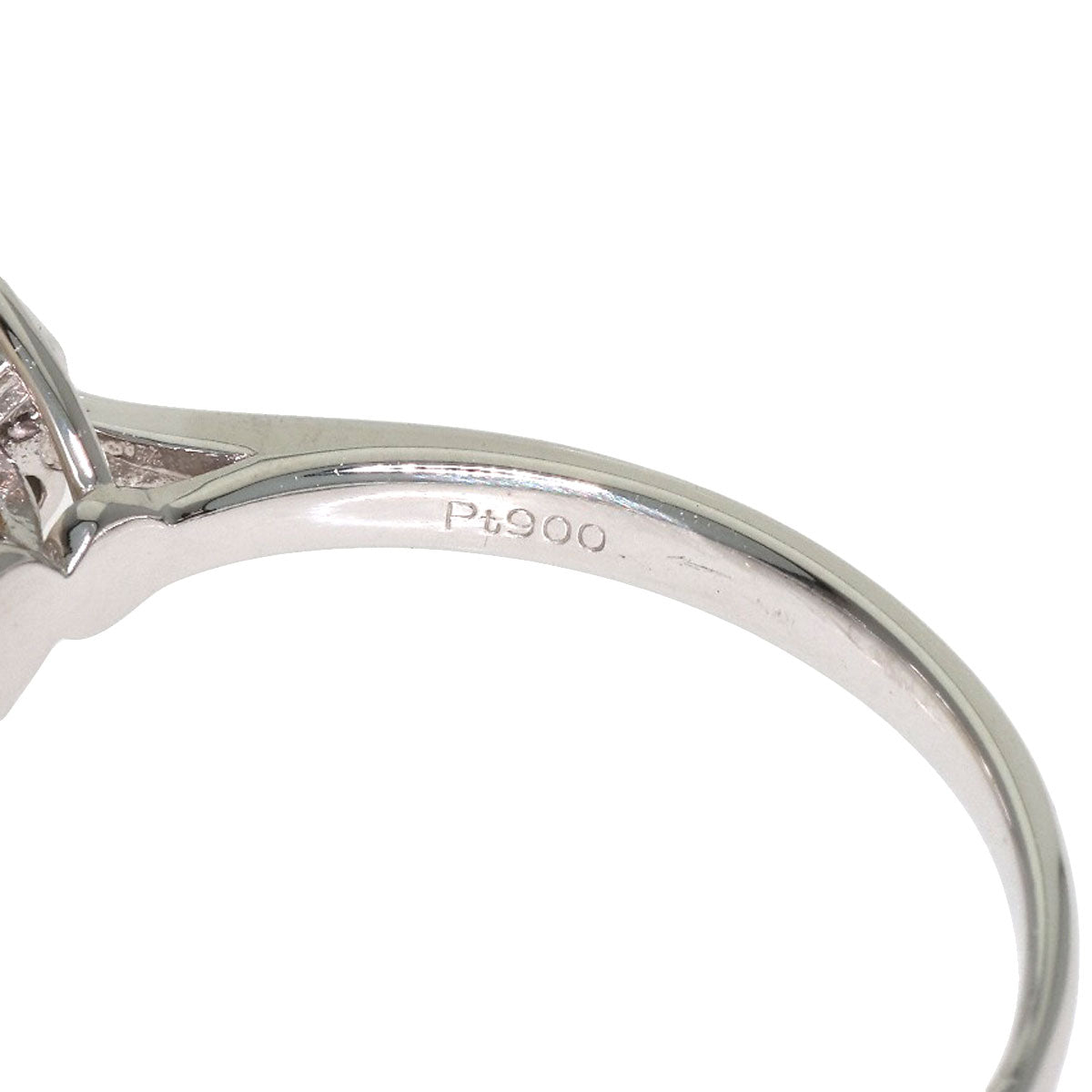Akoya Pearl Pearl Diamond Ring Platinum PT900 4.5g　Ladies