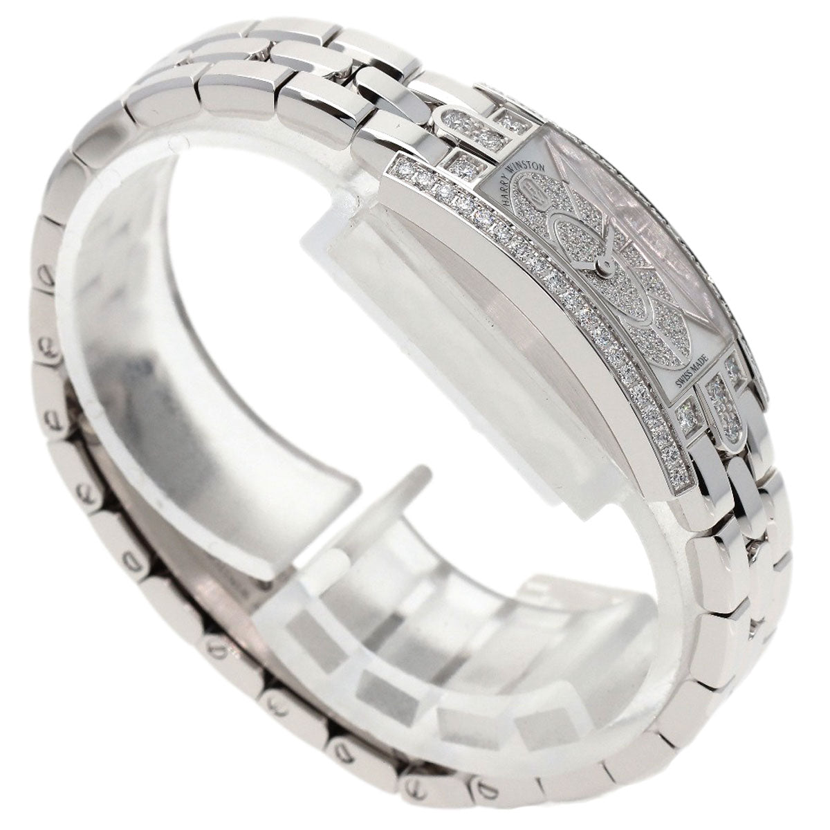 HARRY WINSTON Avenue C Mini Elliptic (Unused) Watches AVCQHM16WW053 K18 White Gold/K18 White Gold Ladies