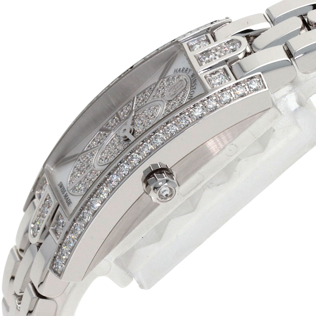 HARRY WINSTON Avenue C Mini Elliptic (Unused) Watches AVCQHM16WW053 K18 White Gold/K18 White Gold Ladies