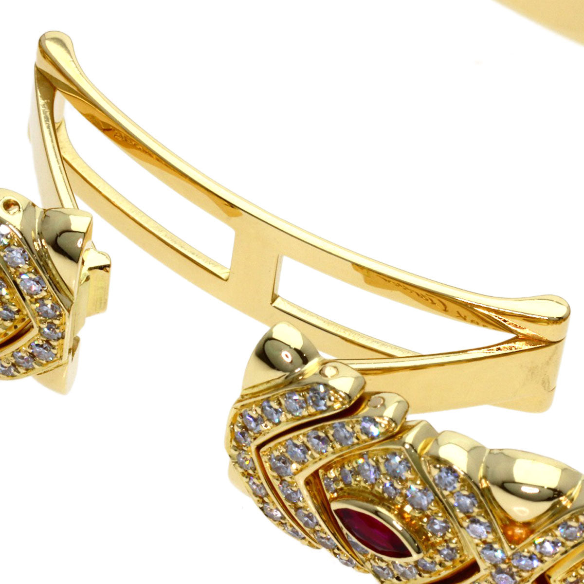 CARTIER Baignoire Genuine Full Pave Diamond Watches WB5009D8 K18 Yellow Gold/K18YG/Diamond Ladies