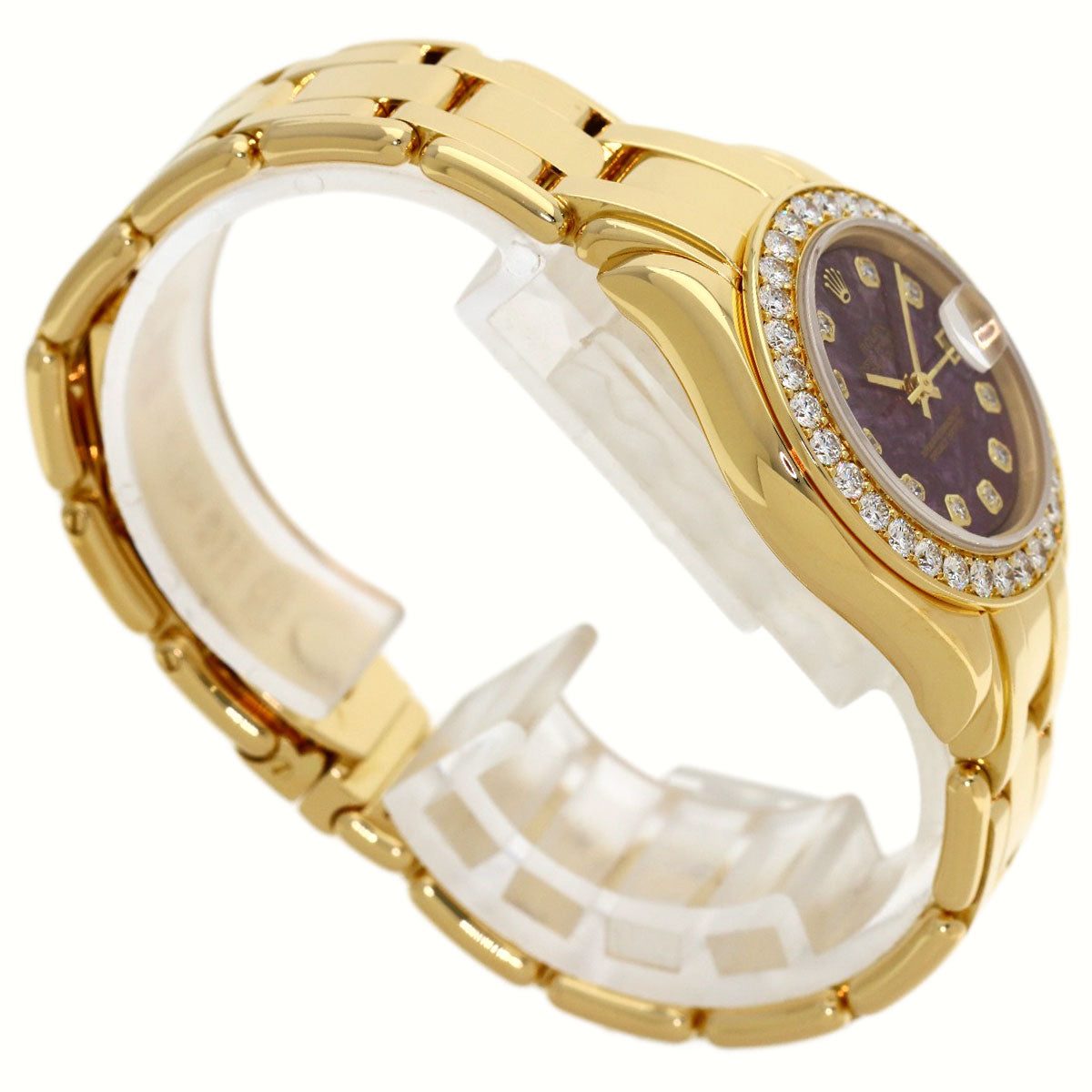ROLEX Datejust 10P Diamond Pearlmaster Rubellite Watches 69298G K18 Yellow Gold/18K Yellow Gold Ladies