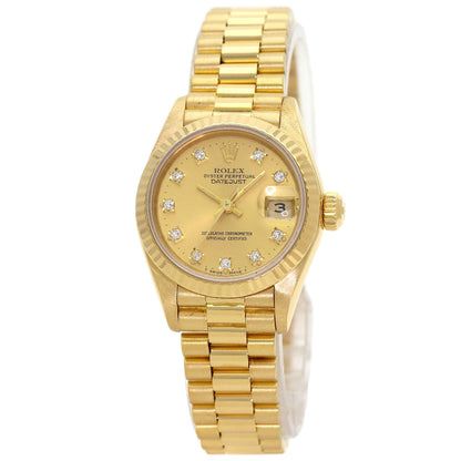 ROLEX DATEJUST 10P Diamond Watches 69178G K18 Yellow Gold/18K Yellow Gold Ladies