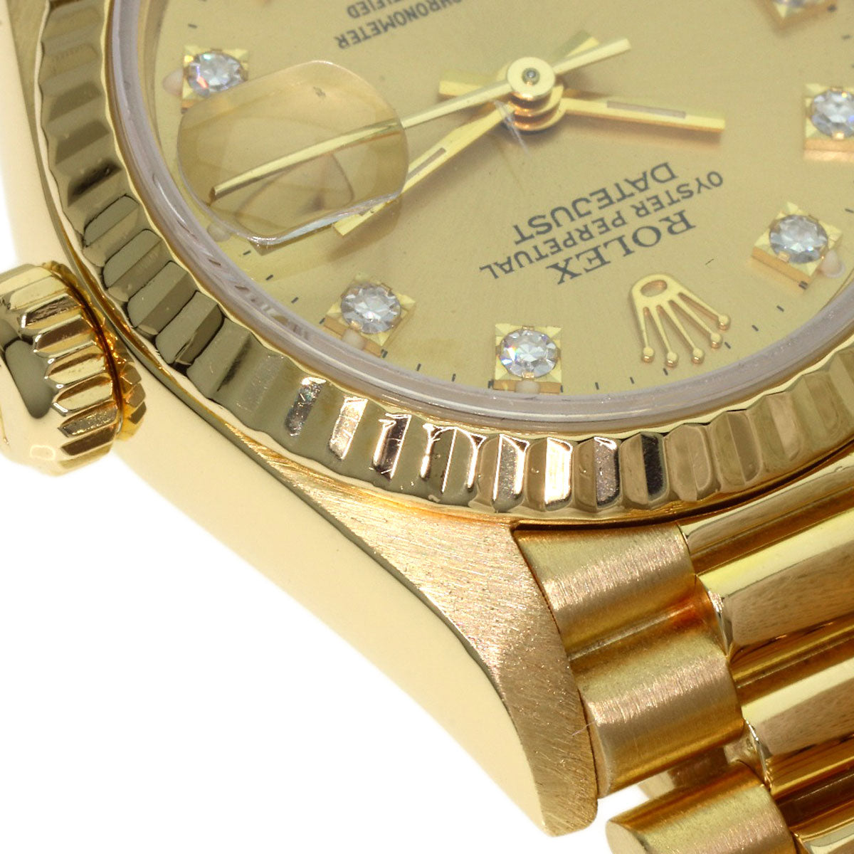 ROLEX DATEJUST 10P Diamond Watches 69178G K18 Yellow Gold/18K Yellow Gold Ladies