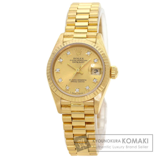 ROLEX DATEJUST 10P Diamond Watches 69178G K18 Yellow Gold/18K Yellow Gold Ladies