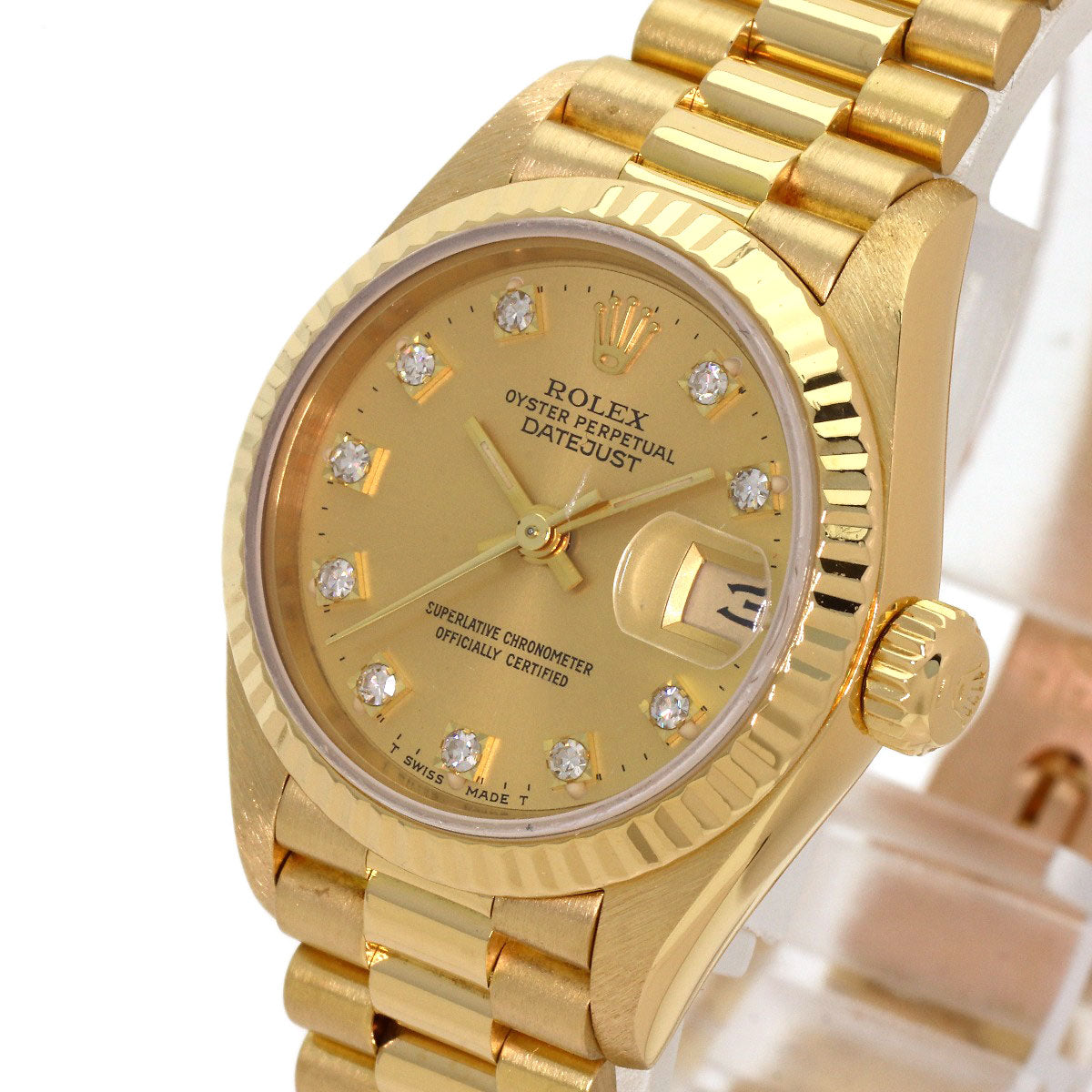ROLEX DATEJUST 10P Diamond Watches 69178G K18 Yellow Gold/18K Yellow Gold Ladies