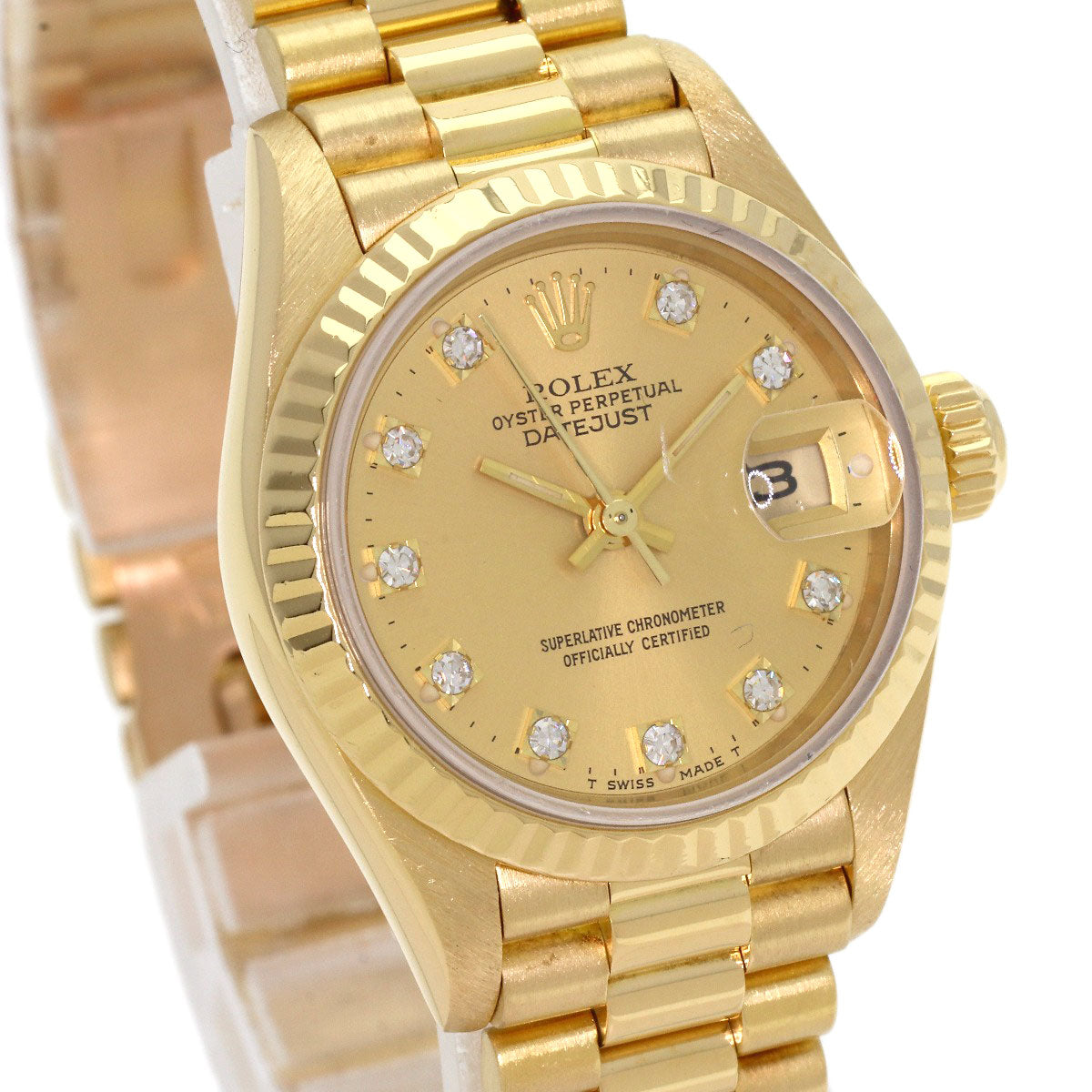 ROLEX DATEJUST 10P Diamond Watches 69178G K18 Yellow Gold/18K Yellow Gold Ladies