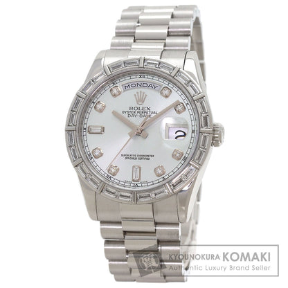 ROLEX Day Date Ice Blue Diamond Watches 118366 Platinum PT950/PT950 mens