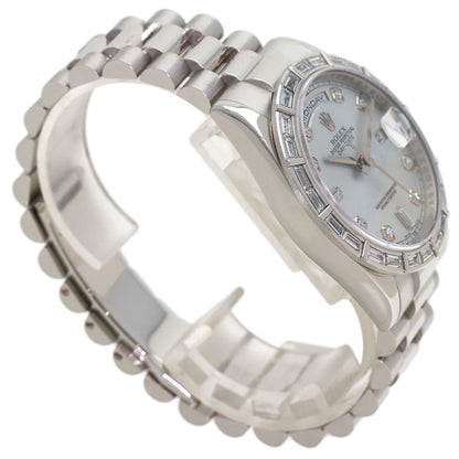 ROLEX Day Date Ice Blue Diamond Watches 118366 Platinum PT950/PT950 mens