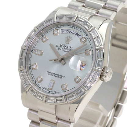 ROLEX Day Date Ice Blue Diamond Watches 118366 Platinum PT950/PT950 mens