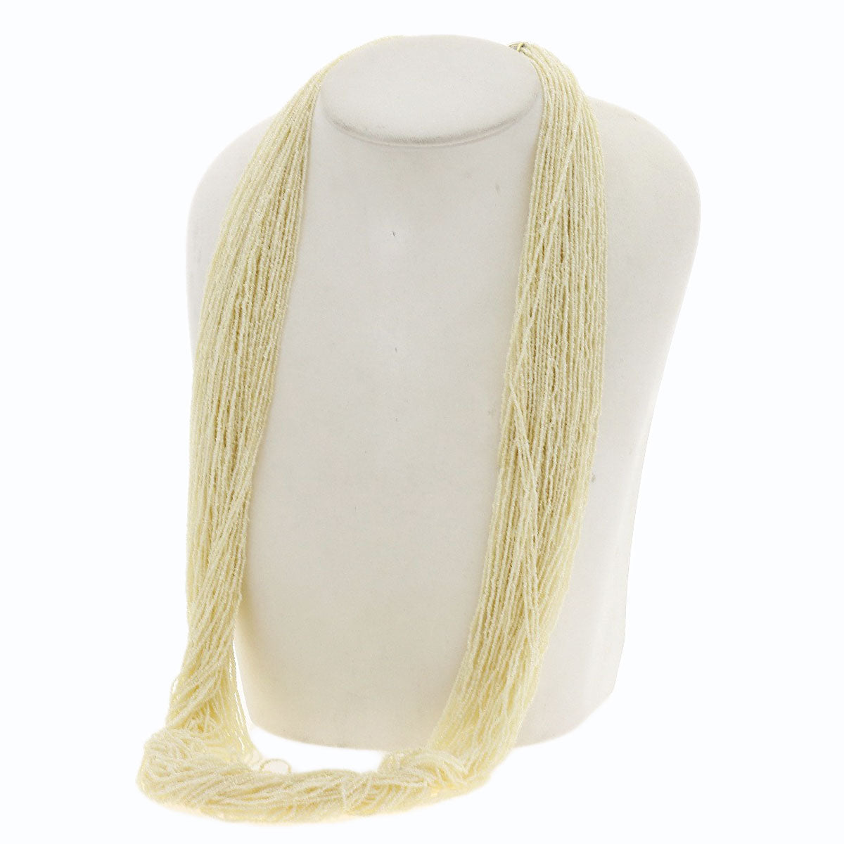 Poppy Pearl Diamond 84 strands Necklace K14 Yellow Gold 124.4g　Ladies
