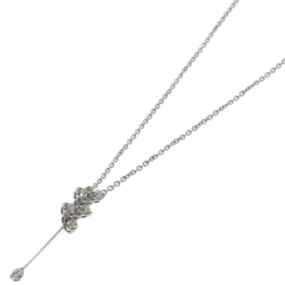 STAR JEWELRY Diamond Necklace K18 White Gold Ladies [Used]