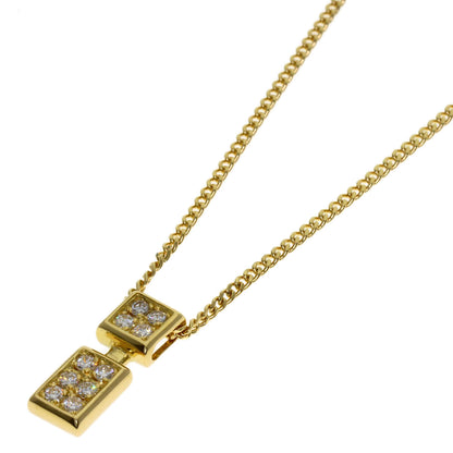 star sand Diamond Necklace K18 Yellow Gold Ladies [Used]