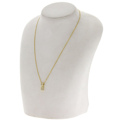 star sand Diamond Necklace K18 Yellow Gold Ladies [Used]