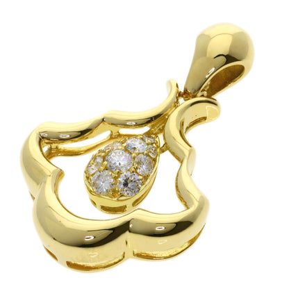 Queen Diamond Pendant top K18 Yellow Gold Ladies [Used]