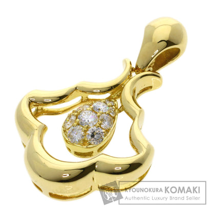 Queen Diamond Pendant top K18 Yellow Gold Ladies [Used]