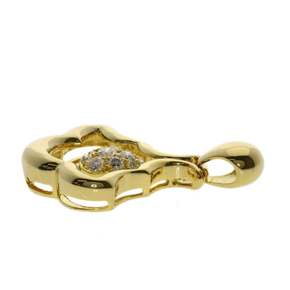 Queen Diamond Pendant top K18 Yellow Gold Ladies [Used]