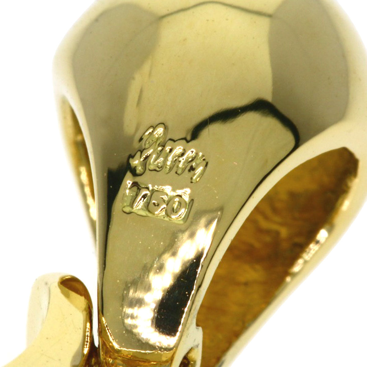 Queen Diamond Pendant top K18 Yellow Gold Ladies [Used]