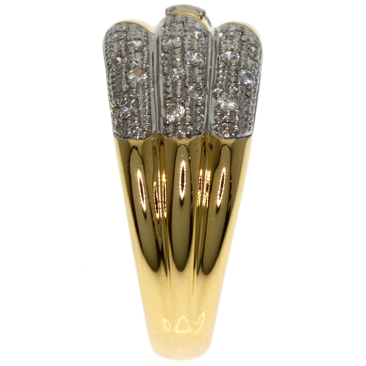 CELINE Diamond Ring K18 Yellow Gold PT900Ladies [Used]