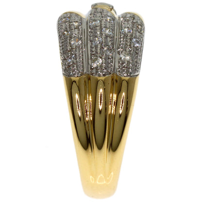 CELINE Diamond Ring K18 Yellow Gold PT900Ladies [Used]