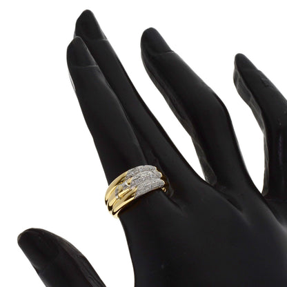 CELINE Diamond Ring K18 Yellow Gold PT900Ladies [Used]