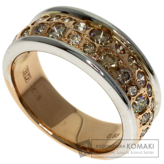 Kashikey Melange Brown Diamond Ring K18BG Ladies [Used]