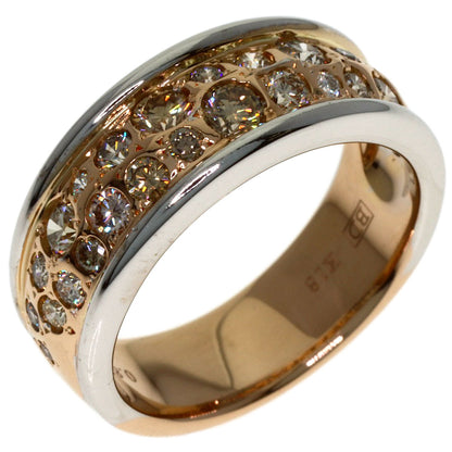 Kashikey Melange Brown Diamond Ring K18BG Ladies [Used]