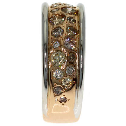 Kashikey Melange Brown Diamond Ring K18BG Ladies [Used]