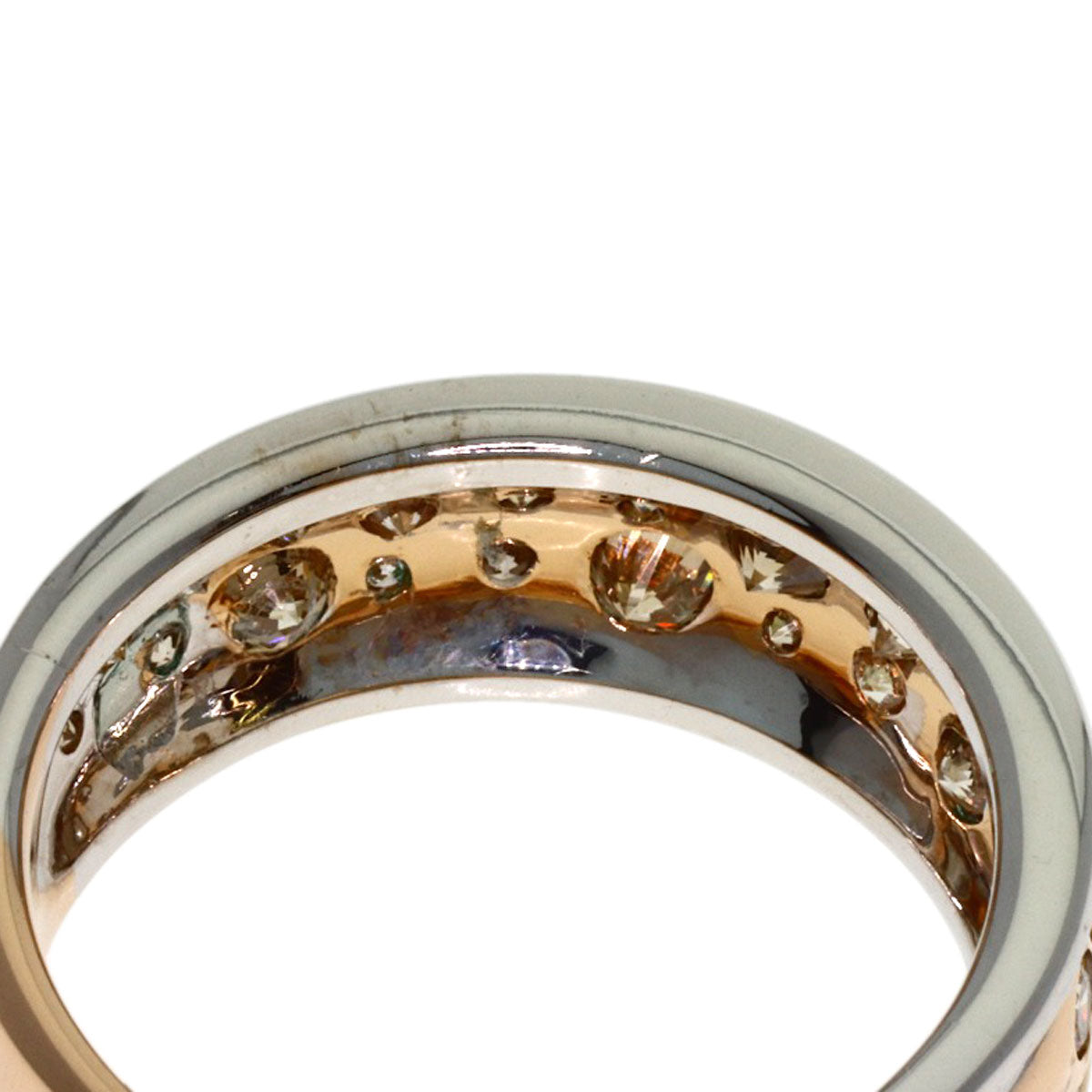 Kashikey Melange Brown Diamond Ring K18BG Ladies [Used]