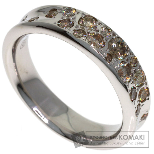Kashikey Melange Brown Diamond Ring K18 White Gold Ladies [Used]